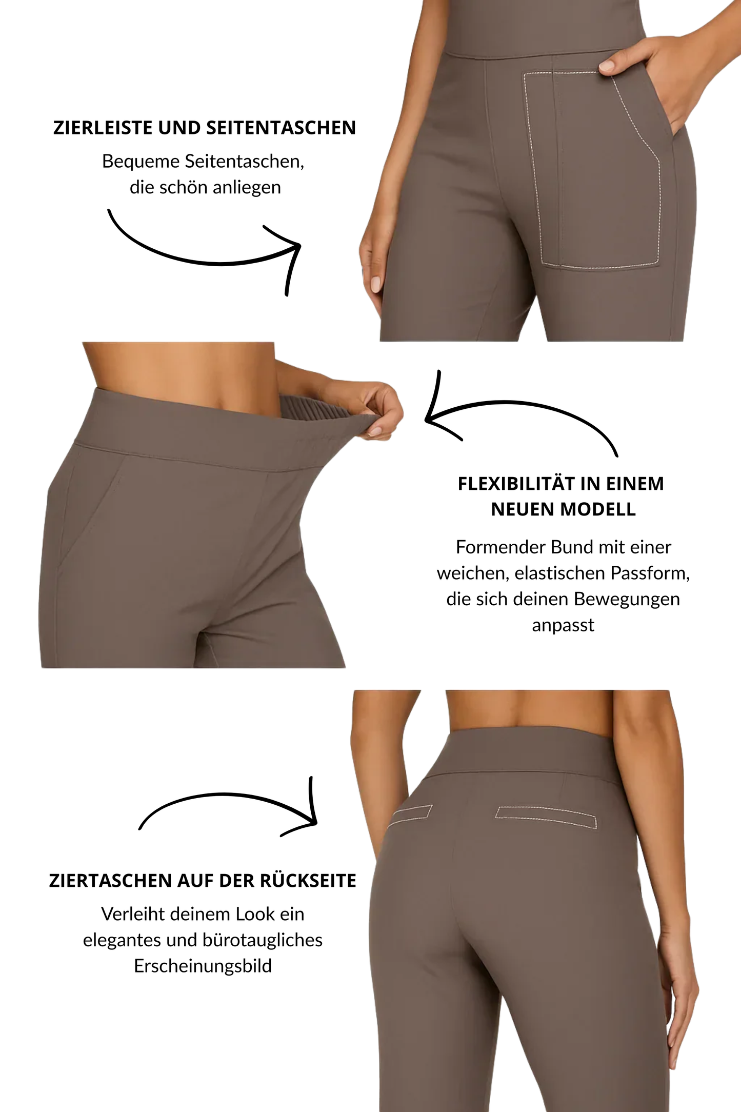 Valfeni | Pantalones elásticos cómodos mujer