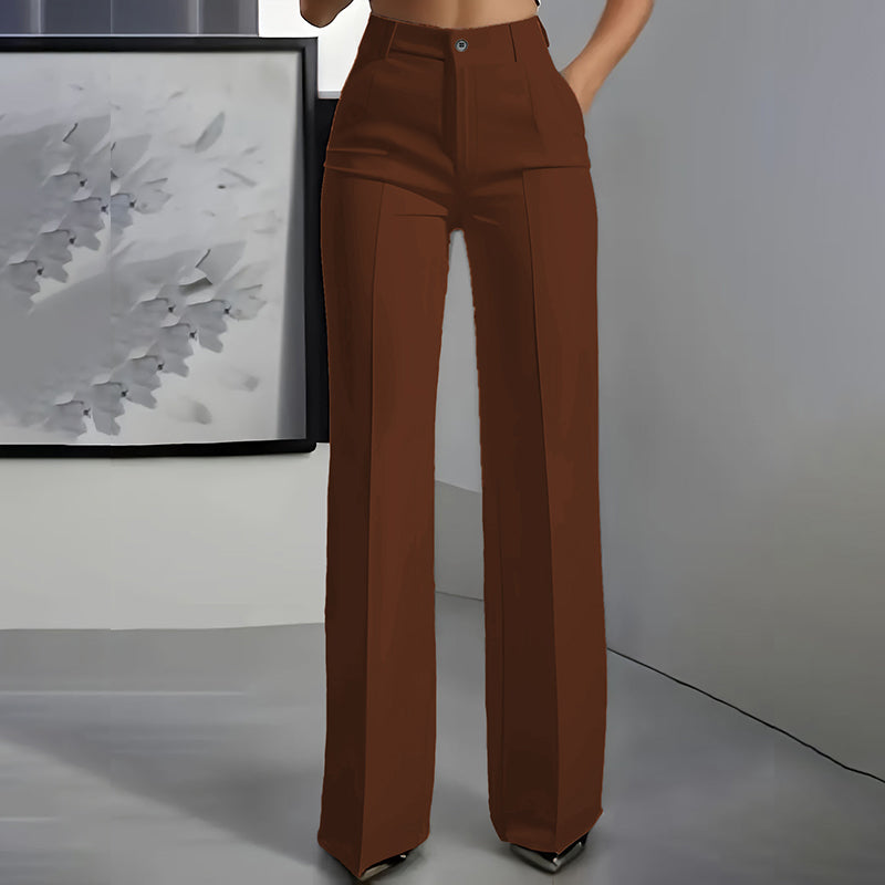 Valfeni | Pantalones de traje de mujer de cintura alta